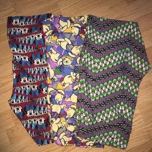 Bundle of 3 LuLaRoe Disney Leggings TC